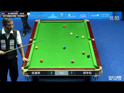 Zhang Jiangang VS Zheng Yubo - World Chinese 8 Ball Masters Tour 2015-2016 Stop 2 Harbin