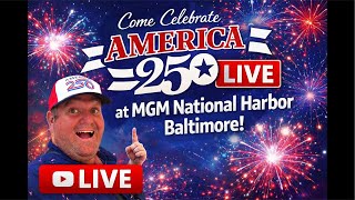America 250 LIVE at MGM National Harbor! 🇺🇸🍹 Fireworks, Drinks & Casino Chaos! #carnivalcruise