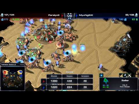 SC2 - Daily Masters - PvP - ParalyzE vs MyuNgSik