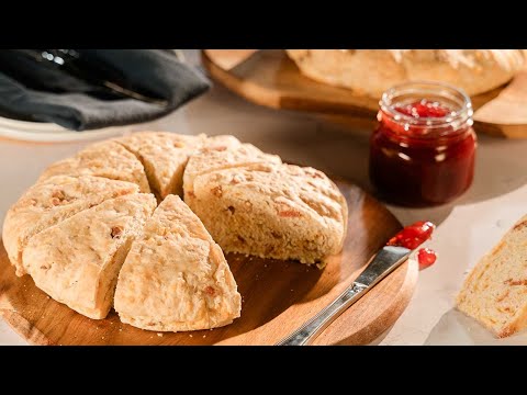 Bacon & Cheddar Bannock Recipe | How to Make Oven Bannock
