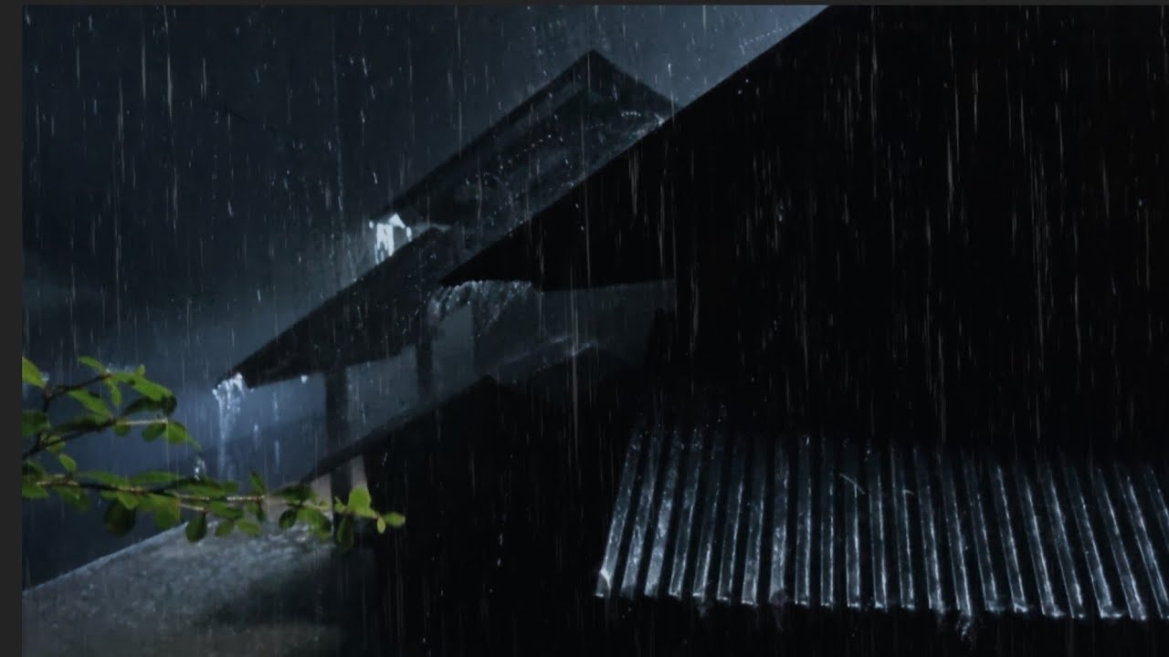 The Sound of Thunder and Heavy Rain at Night Makes My Sleep More Sound,Heavy Rain Video⛈️