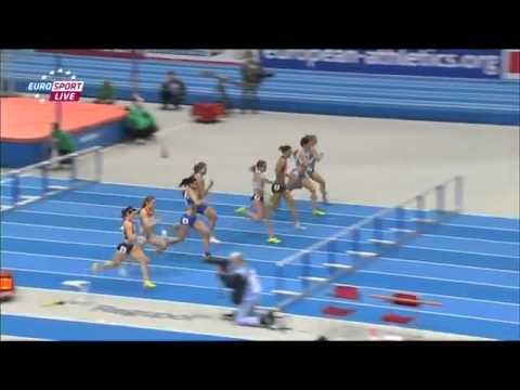 Göteborg 1er mars 2013 Championnats d'europe en salle 60M haies femmes série 2