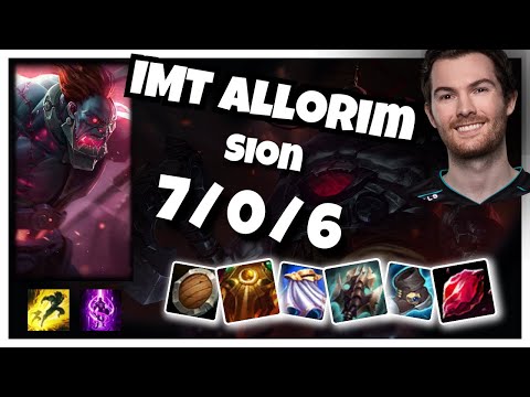 Sion vs Malphite IMT Allorim TOP (7/0/6) Gameplay Replay - Patch 10.23