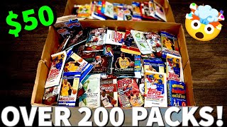 I BOUGHT 200+ SPORTS CARDS PACKS FROM GOODWILL!