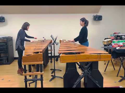 Rhapsodie Espagnole II. Malagueña by Maurice Ravel on two marimbas