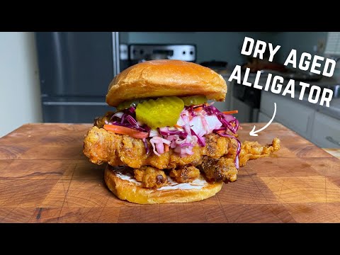 Dry Aged Alligator (Nashville Hot Gator Sandwich)