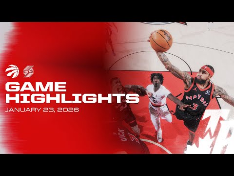 Raptors at Trail Blazers Game Highlights | January 23, 2026