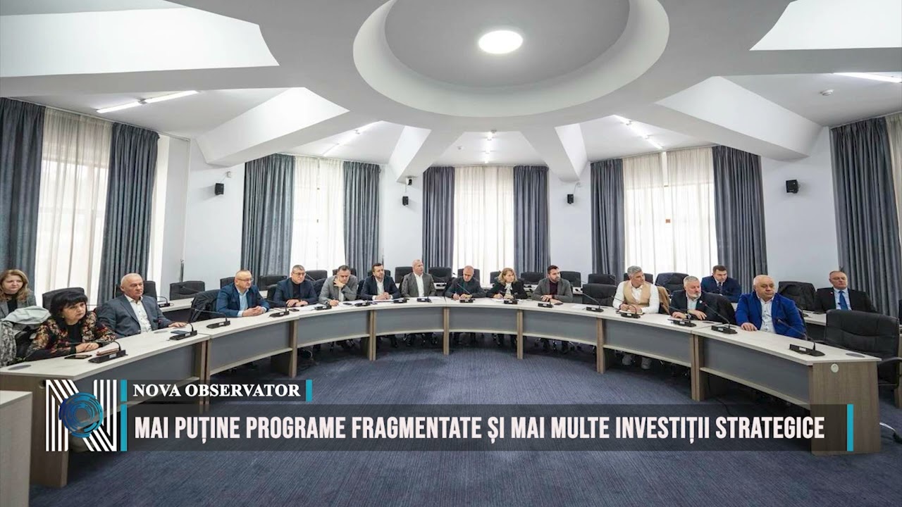 MAI PUȚINE PROGRAME FRAGMENTATE ȘI MAI MULTE INVESTIȚII STRATEGICE