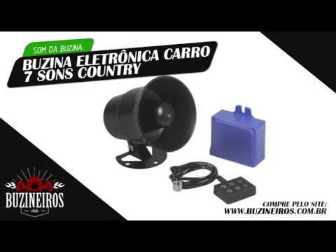 Som da Buzina Eletrônica para Carro - 7 Sons Country - Buzineiros