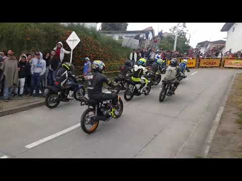 Categoría Ax 100 élite, valida de moto velocidad Contadero-Nariño(colombia)