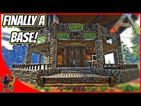 FINALLY BUILDING THE TREEHOUSE HOME BASE!! || Ark Hardcore Ragnarok Ep 11!