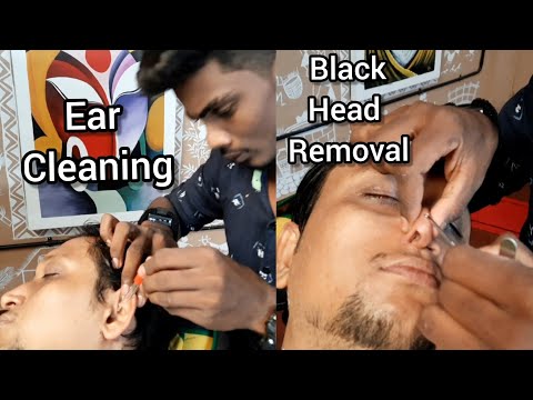 Black Head Removal | Eye Cleaning | Ear Cleaning by Michael Barber(Don't Miss this Massage)