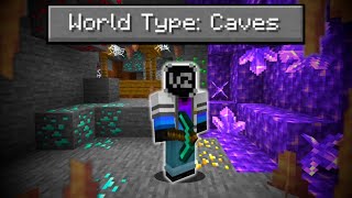 Can You Beat Minecraft in a World that's ONLY CAVES?