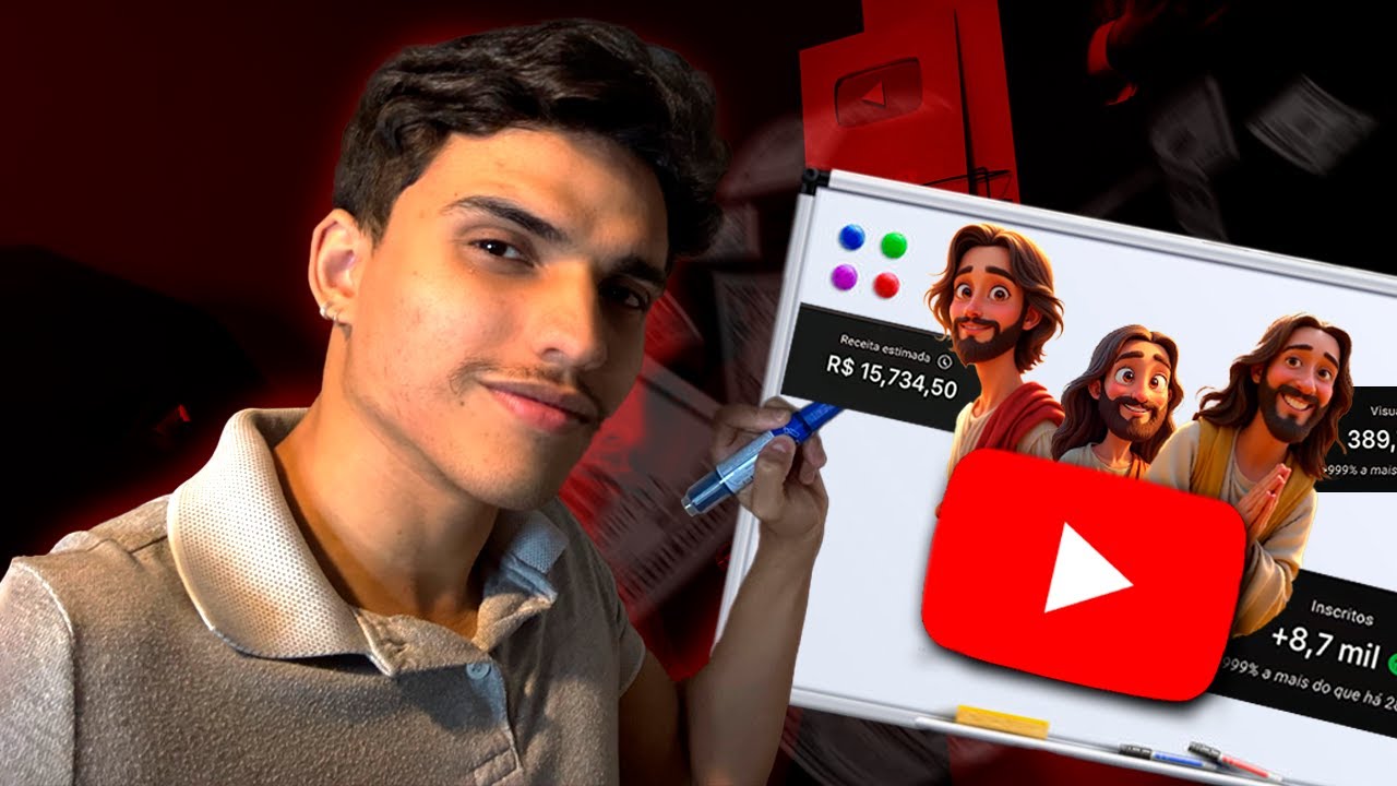 Como Criei um CANAL DARK Lucrativo no YouTube Usando IA