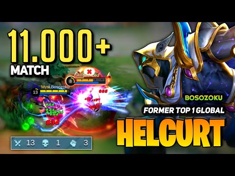 11.000+ MATCH! Helcurt Best Build 2023 [ Helcurt Top Global Gameplay ] By Bosozoku - MLBB