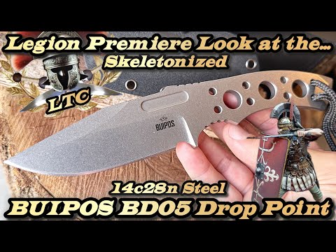 Legion Premiere Look at the Buipos BD05 Skeletonized Drop Point in 14c28n Steel