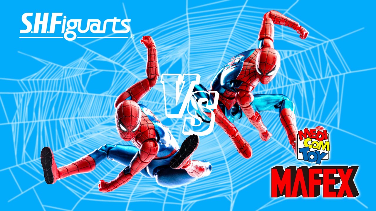 Mafex VS S.H.Figuarts No Way Home Red & Blue Suit Spider-man Review