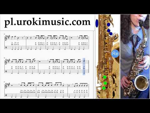 Nauka Gry Na Saksofonie (Altowy) Nicky Jam ft. Will Smith - Live It Up Nuty Poradnik um-ih463