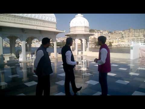 RJ.Prasun at The Taj lake palace Udaipur.