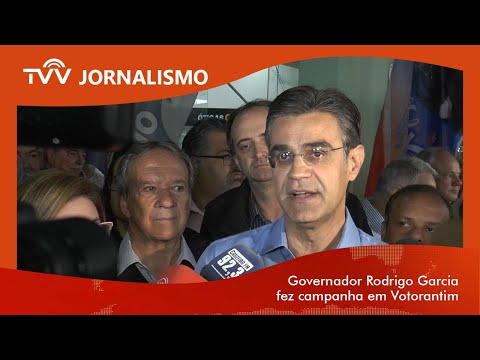 Governador Rodrigo Garcia fez campanha em Votorantim