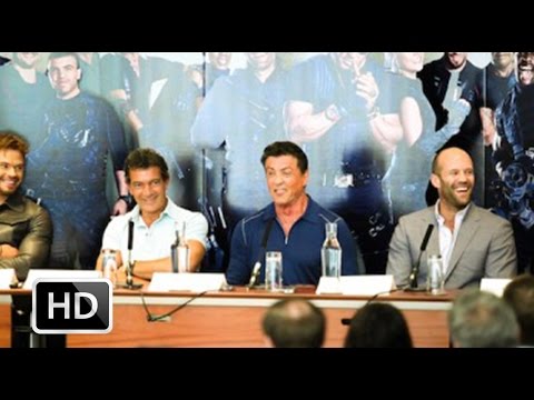 The Expendables 3 press conference: Stallone, Statham, Snipes, Banderas, Lutz, Lerner