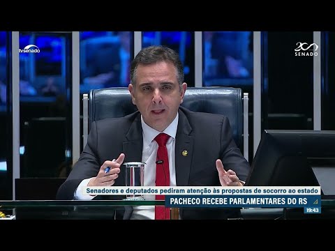Pacheco: Senado votará projetos de socorro ao RS antes do recesso