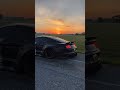 Ford Mustang Gt In Black Colour Mustang At Sunset Shorts Ford Mustang