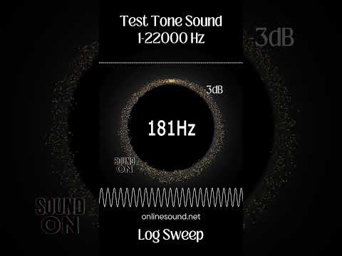 Sound for audio test. Range 1-22kHz (Exponential Scale) #frequency #sound #hz #audio #onlinesound