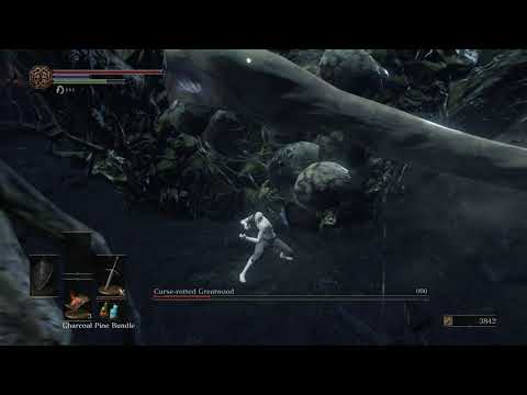 Dark Souls 3 - Curse-rotted Greatwood Boss Fight (No Damage)
