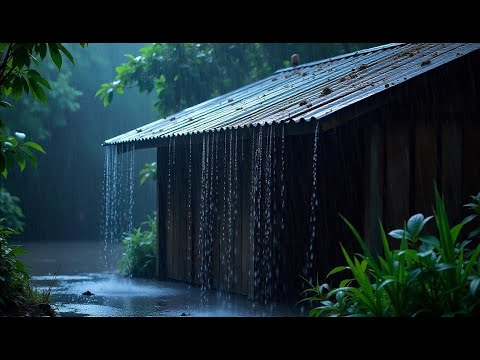 Sleep Instantly with Heavy Rain & Thunder Sounds | No Ads Relaxation and Deep Sleep Music