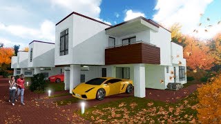 Architectural Exterior Visualization by 3DCG Arts LLC - Town Houses movie HD