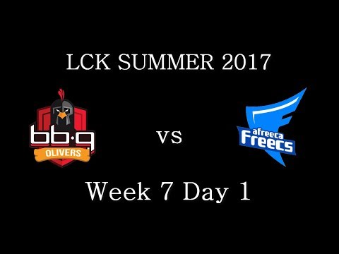 BBQ vs AFS highlights Game 1 LCK SUMMER 2017 lol dreams