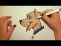 Learn How To Draw Easy a Cute Dog -- iCanHazDraw ...
