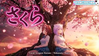 Inugami Korone, Nekomata Okayu ♬さくら (Sakura) - ketsumeishi @戌神ころね7周年