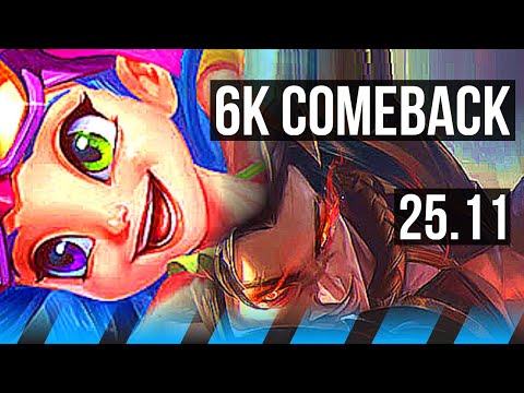 ZOE vs SETT (MID) | 6k comeback, 66k DMG, 11/2/14 | KR Grandmaster | 25.11