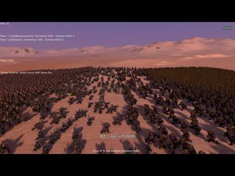 5,000 Assains vs 5,000 Barbarians Ultimate Epic Battle Simulator