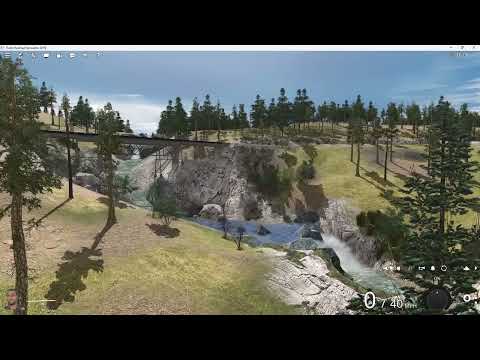 Trainz TRS19 Animated streams, rivers, & Waterfalls on the Steam Era Donner Pass Route
