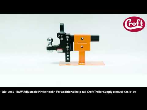 How To Use The B&W Adjustable Pintle Hook With 2" Hitch Ball