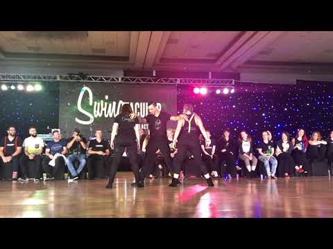 Swingtacular 2019 Invitational 3-for-All Strictly - Hugo Miguez, Tara Trafzer, Kara Frenzel