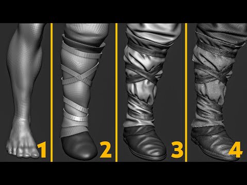 Clothes Sculpting in easy | Full Guide + Free Assets