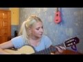 Давыдова Карина - Твои карие глаза (Ахра) кавер, на гитаре 