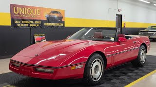 Video Thumbnail for 1987 Chevrolet Corvette Convertible