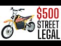This 500 Electric Pit Bike Is STREET LEGAL