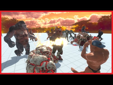 (2x) GORO, LAVA GOLEM, MINOTAUR, HILL GIANT VS 2x FACTIONS - ANIMAL REVOLT BATTLE SIMULATOR