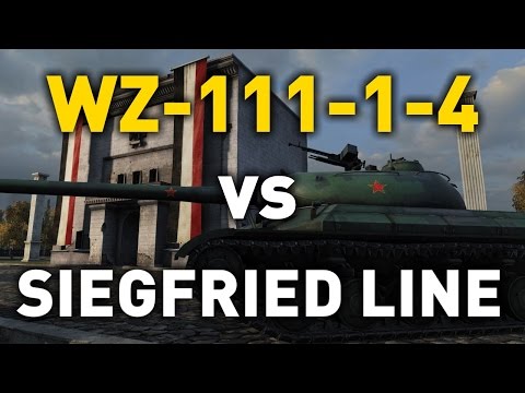 World of Tanks || WZ-111 Model 1-4 vs Siegfried Line