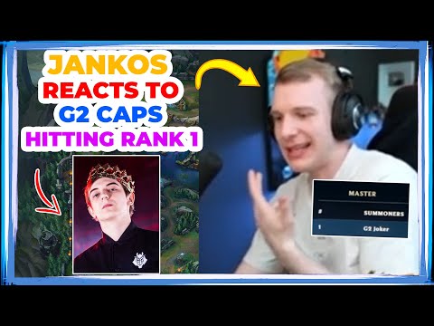 Jankos Reacts to G2 CAPS Hitting RANK 1 in SoloQ 👀