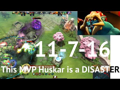This MVP Huskar is a DISASTER! 11 Kills 16 Assists. Over Power Build Dota 2 7.30 Gameplay.