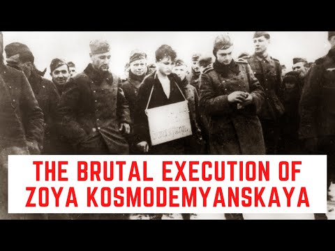 The BRUTAL Execution Of Zoya Kosmodemyanskaya - The Teenage Girl Executed By The Nazis
