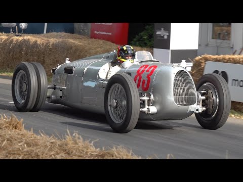 Thumbnail for 1936 Auto Union 'Audi' Type C V16 Engine - Brutal SOUNDS @ Goodwood Festival of Speed! by Auto Union