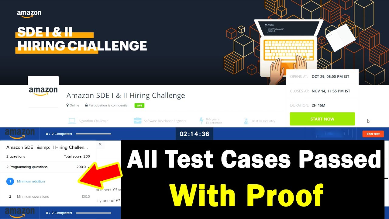 Amazon SDE Online Assessment | HackerEarth Solutions | Software Developer Engineer Hiring Challenge
